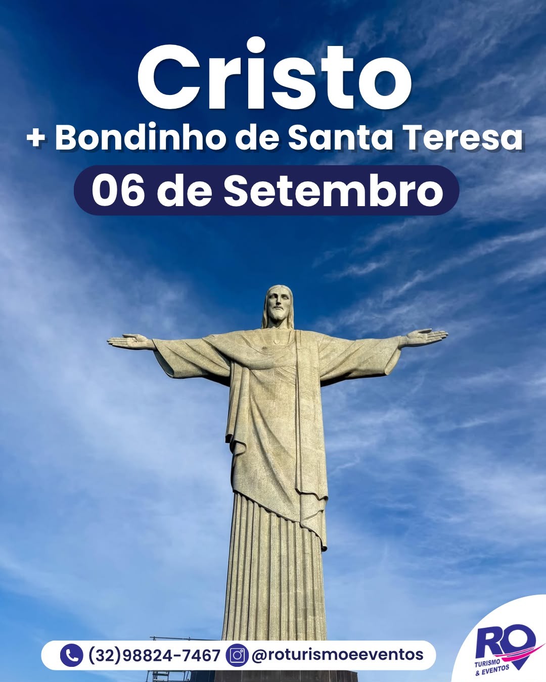 Cristo Redentor + Bondinho de Santa Teresa - Rio de Janeiro RJ